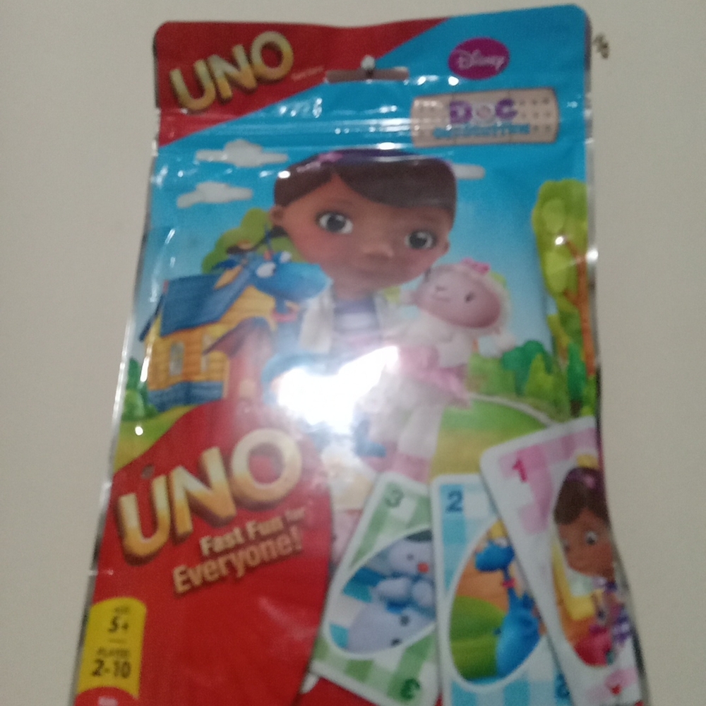 UNO Card Game with Doc McStuffins Theme